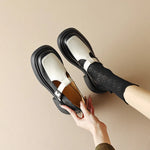 Women's Pumps, Working Casual Platforms, Thick Heels Mixed Colors, Genuine Leather Shoes Woman Newest KilyClothing