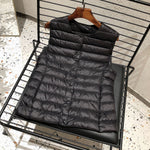 Sleeveless Puffer Jacket Spring Winter Female 90% White Duck Down Ultra Lightweight Packable Warm Down Liner Vest KilyClothing