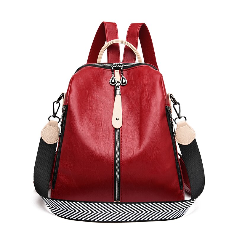 Backpacks Soft Leather Anti-theft Shoulder School Bag For Girls KilyClothing