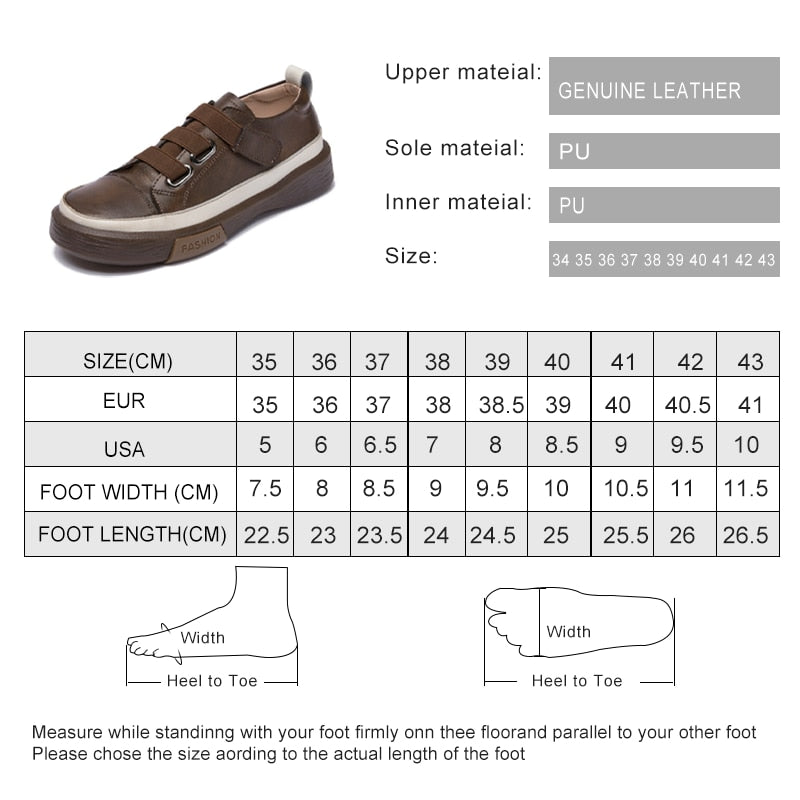 Sneakers Genuine Leather Casual Women KilyClothing