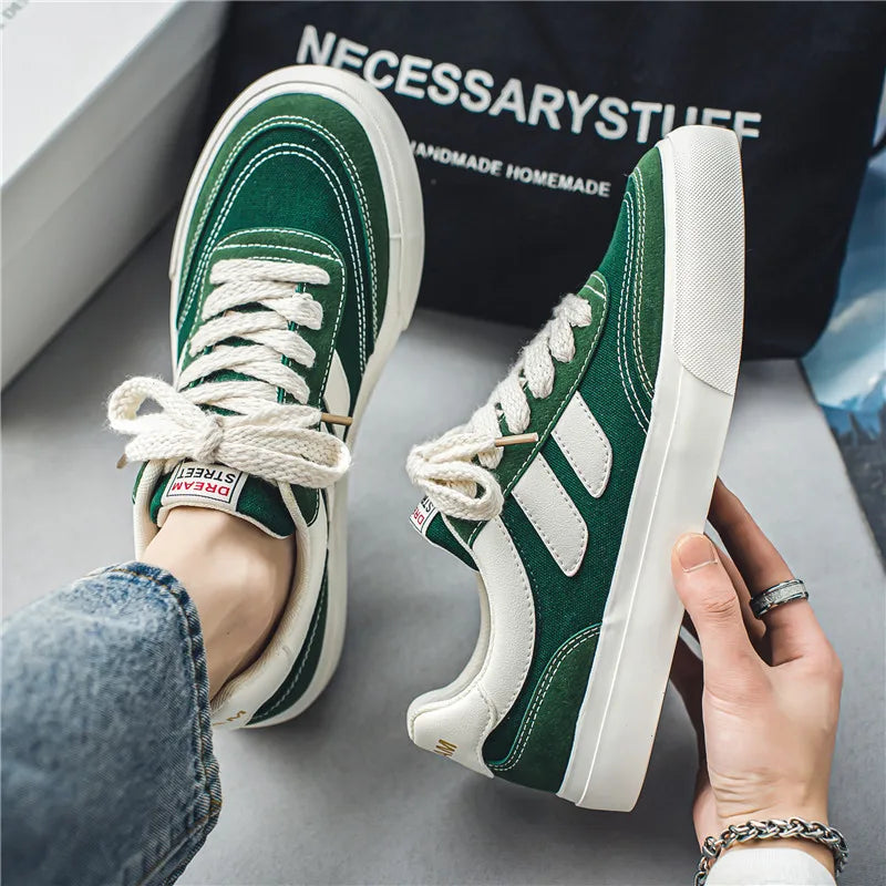 Canvas Shoes Men Skateboard Shoes Platform Comfortable Casual Walking Streetwear Men Vulcanize Shoes