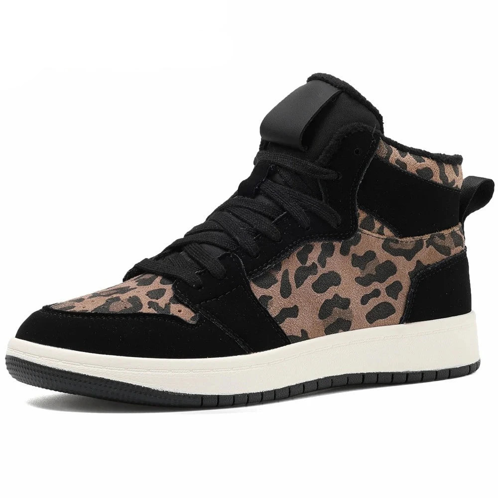 Women's Sneakers, Popular Lace-Up Height Increasing, Genuine Leather, Warm Casual Outdoor Shoes Woman Leisure KilyClothing