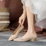 Women shoes wedge high heel fashion soft knit breathable rubber non-slip rubber sole comfortable casual shoes   spring KilyClothing