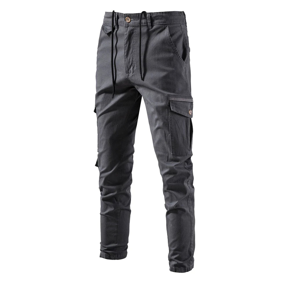 AIOPESON 100% Cotton Men's Cargo Trousers High Quality Casual Pants for Men New Spring Zipper Multi-pockets Streetwear Pants Men KilyClothing