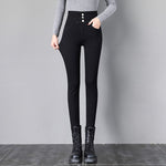 Stretch Jeans Fashion Slim High Waist Breasted Skinny Pencil Denim KilyClothing