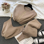 Zipper Knitted Cardigans Sweaters + Pants Sets + Vest Woman Fashion KilyClothing
