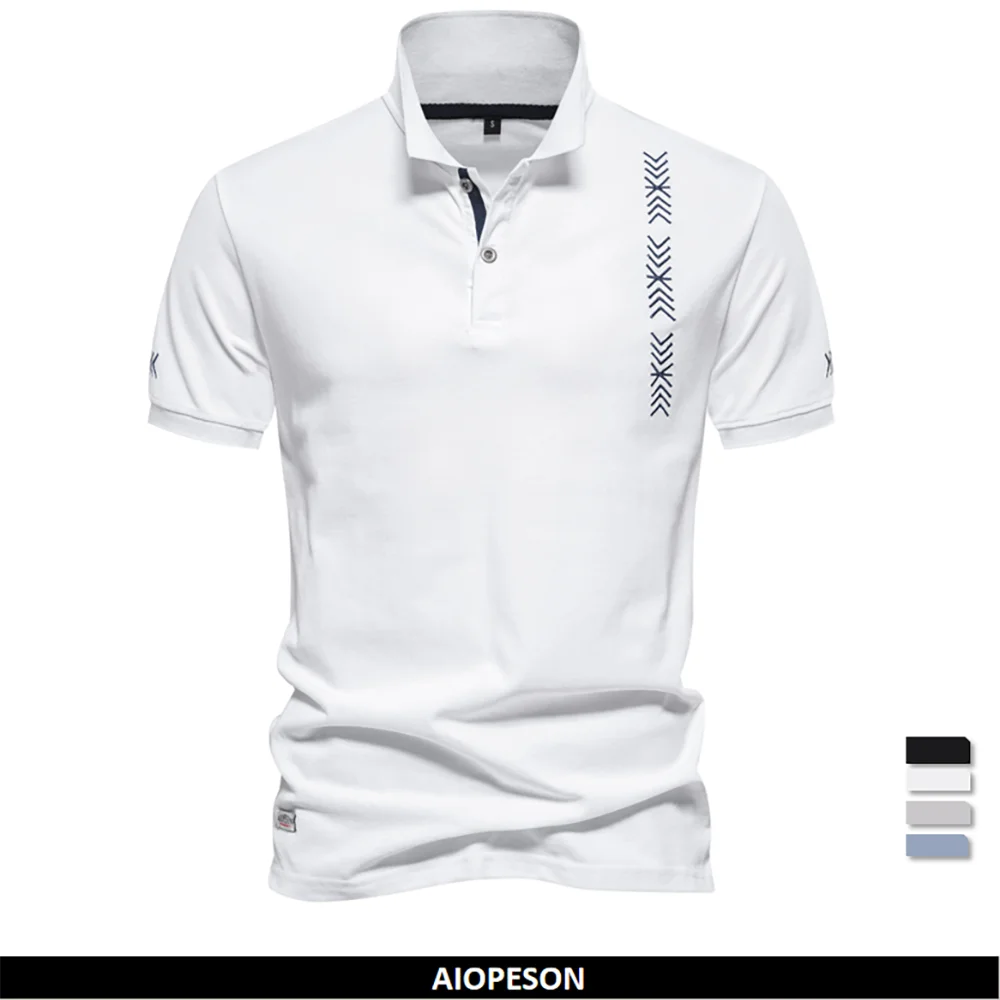 2024 New Summer 100% Cotton Polo Shirt for Men Brand Quality Embroidery Short Sleeve Mens Polos KilyClothing