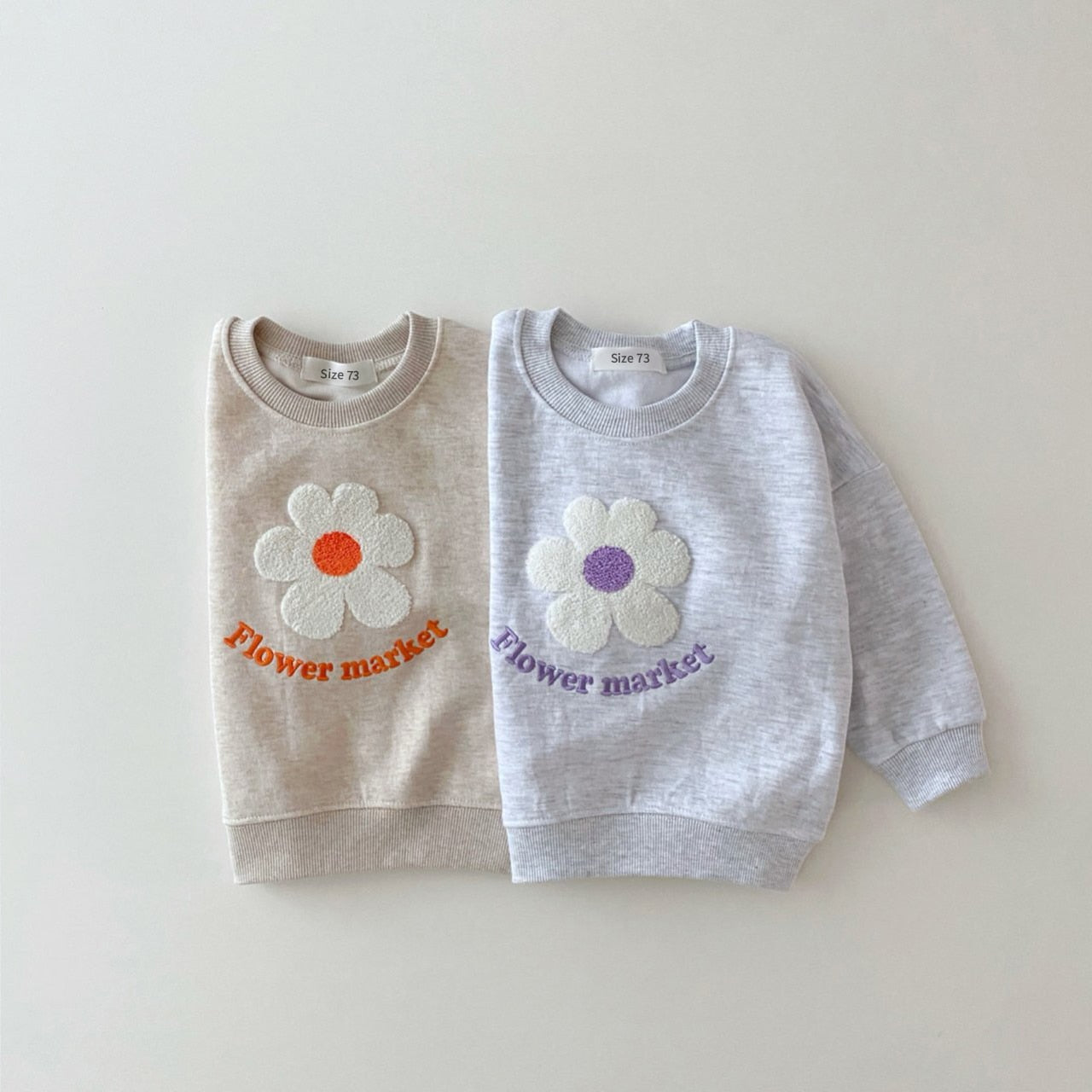 Organic Cotton Flowers Sweatshirt+Pants 2 Pcs/Set Tracksuit Toddler Girl KilyClothing
