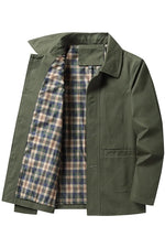 Jacket Casual Turn Down Collar Zipper Coats Men's Outerwear Fashion Zipper Bomber Jackets KilyClothing