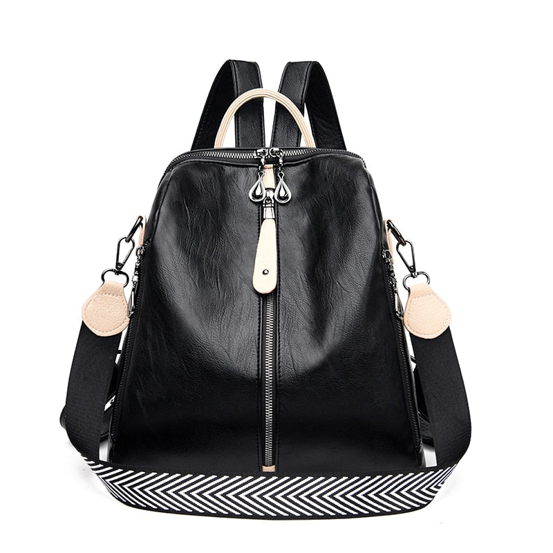 Backpacks Soft Leather Anti-theft Shoulder School Bag For Girls KilyClothing