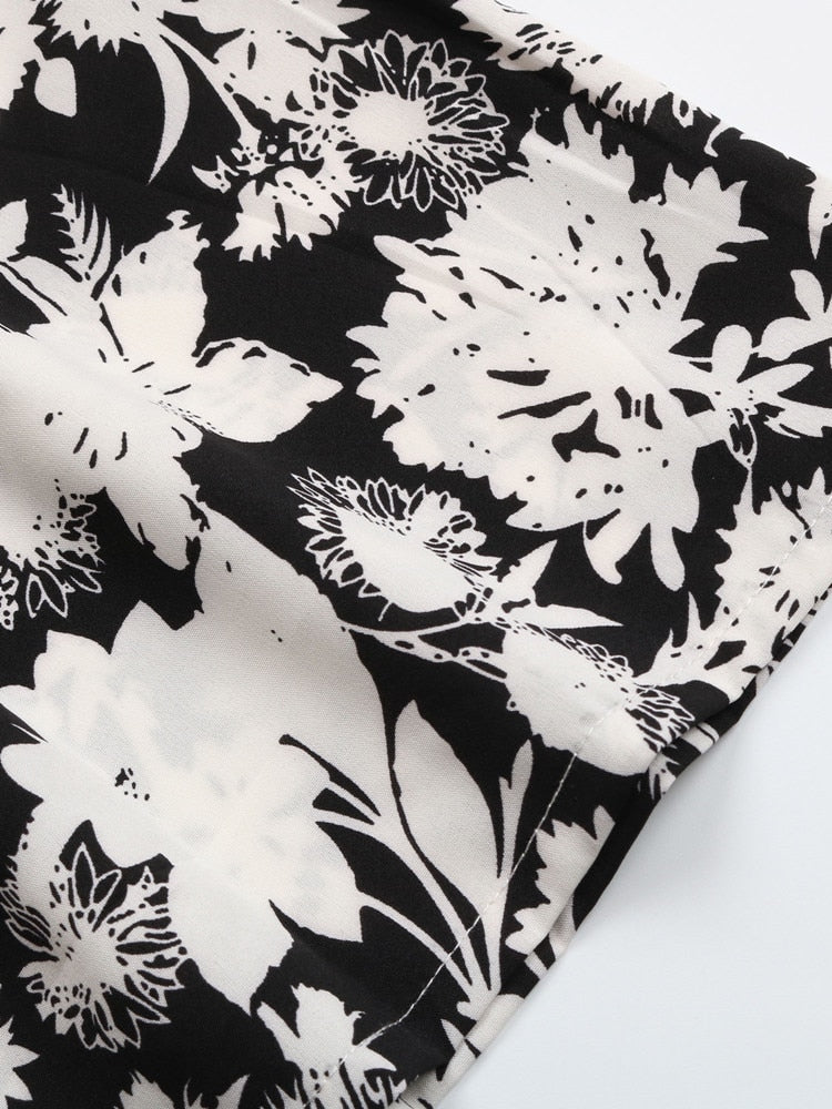 Floral Print Halter Slit Sexy Women Chic Dress Summer Casual Ladies Long Dress KilyClothing