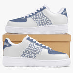 OOTAMAWAE Original Brand Low-Top Leather Sports Sneakers AIR Blue KilyClothing