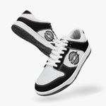 Dunk Stylish Low-Top Leather Sneakers / Black & White KilyClothing